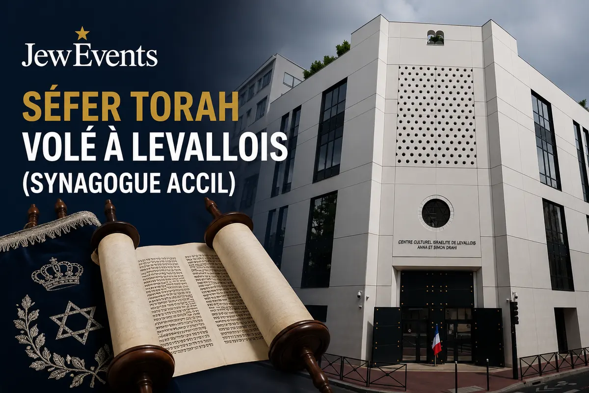Sefer Torah — vol à la synagogue de Levallois (ACCIL)