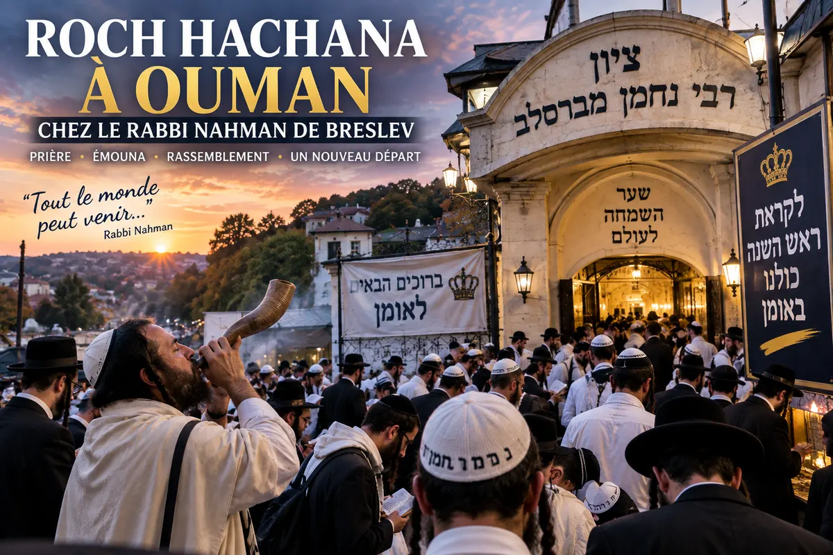 Pèlerinage de Roch Hachana à Ouman, sur la tombe du Rabbi Na'hman de Breslev